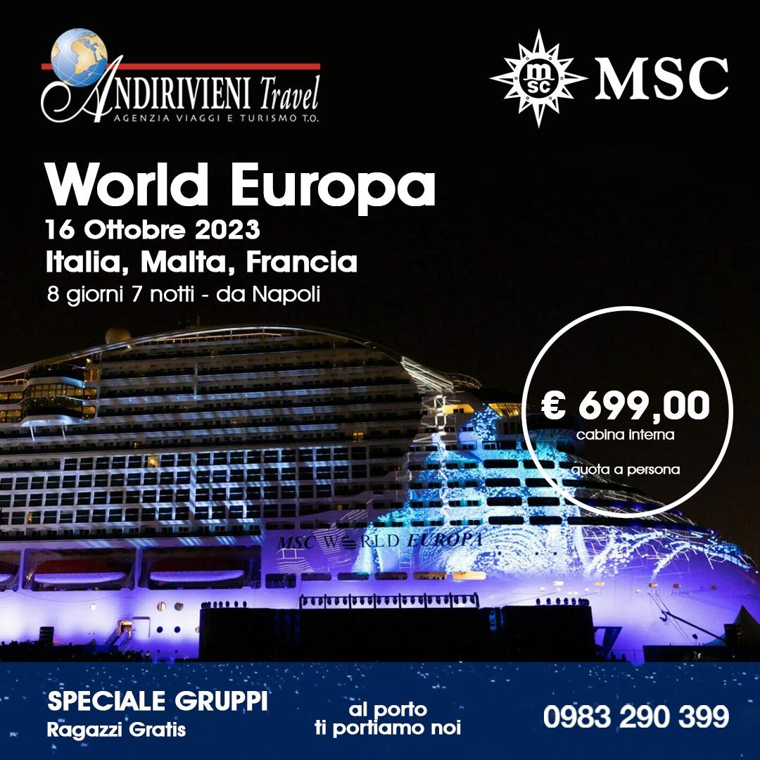 MSC World Europa - 16 ottobre 2023